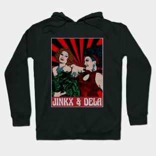 Vintage Jinkx and Dela Pop Art Hoodie